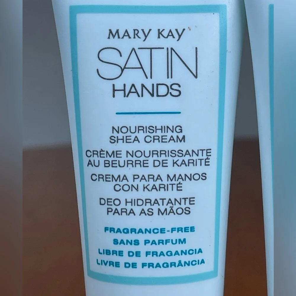 Mary Kay Lot of 2 Satin Hands NOURISHING SHEA CREAM Fragrance Free 0.75 oz.